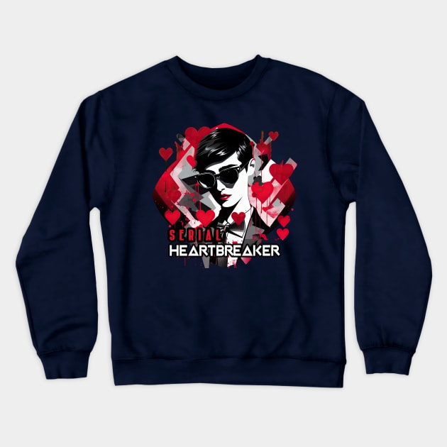 Serial Heartbreaker Crewneck Sweatshirt by Oddities Outlet